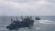 逾50艘中國漁船闖韓國海域 遭機槍掃射扣2船拘20人