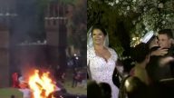 欲空降婚礼现场却意外坠机 巴西新娘爬出残骸继续结婚