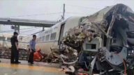 貴州「和諧號」動車失控 車頭損毀死傷9人