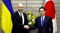 岸田文雄会乌克兰总理 承诺支持战后重建