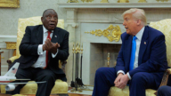 川普會晤南非總統 當面指責對白人農民的暴力