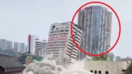 重慶大樓「成功」爆破 將高層公寓震成危樓(視頻)