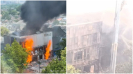 济南中国农行建筑大爆炸 官称是“商铺”（视频）