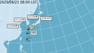 台风玲玲“牛步”直逼日本九州 恐降下大雷雨