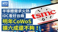 【財經新聞】半導體需求火熱 IDC看好台廠 明年CoWos 擴六成還不夠
