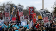 美首都举行生命大游行 川普再次强调恢复传统