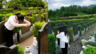 中国女留学生回国当职业扫墓人 引热议（视频）