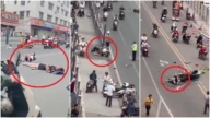 傳廣西欽州電動車一路衝撞 沿途多人倒地（視頻）