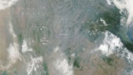 NASA衛星拍到泰國北部煙霧瀰漫 美景消失