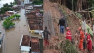 巴西东北暴雨土石流酿6死 数千人撤离家园