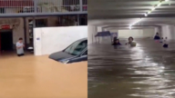 中國多地暴雨成災 學校、民居、商鋪被淹（多視頻）